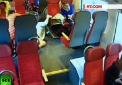 Un camion blocat pe o cale ferata din Polonia, lovit in plin de un tren, care circula cu viteza mare. Ce a facut mecanicul inainte de coliziune - VIDEO