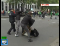 Bruxelles-ul in scena unor confruntari. Zeci de mii de oameni au iesit in strada nemultumiti fata de schimbarile propuse in Codul Muncii - VIDEO 