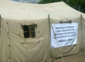 Guvernatorul regiunii Odesa, Mihail Saakasvili si-a instalat un cort in apropiere de santierul de reconstructie a soselei Odesa-Reni pentru a supraveghea lucrarile de reparatie - VIDEO