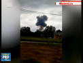 Un pilot a murit dupa ce avionul de vanatoare rusesc SU-27 in care se afla s-a prabusit. Primele imagini - VIDEO