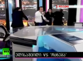 Doi oficiali din Georgia si-au impartit pumni chiar in timpul unei transmisiuni in direct. Cum s-a terminat bataia - VIDEO