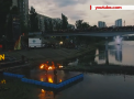 Show INCENDIAR la Kiev. Festivalul Focului a adunat mii de curiosi dornici sa vada artisti ce jongleaza sau isi ating corpul cu flacari - VIDEO