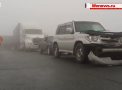 Accident in lant in orasul Vlodivostok. Peste 40 de masini s-au ciocnit pe o sosea - VIDEO