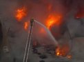 Incendiu DEVASTATOR in Los Angeles. O persoana a murit dupa ce o cladire de birouri a luat foc - VIDEO