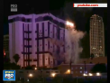 Un hotel din Las Vegas, popular candva printre starurile locale, a fost pus la pamant printr-o implozie - VIDEO