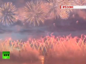 Spectacol luminos la Moscova, unde s-a dat start Festivalului International de Focuri de Artificii. Cerul deasupra capitalei ruse s-a iluminat minute in sir - VIDEO