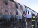 Calatorie de cosmar pentru pasagerii unui tren care circula pe ruta Marasesti-Buzau dupa ce acesta a luat foc - VIDEO