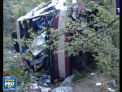 Accident teribil in Crimeea. 6 pasageri si-au pierdut viata, dupa ce autobuzul in care se aflau a cazut de pe stanca - VIDEO 