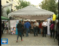 Un targ al locurilor de munca, discutii, loterii si tombole. Strada pietonala din capitala a fost astazi doar a tinerilor - VIDEO