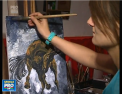Detinuta de la Rusca, admisa la Academia de Muzica, Teatru si Arte Plastice: Are o pasiune pentru pictura, picteaza in culori sumbre, insa visul ei este mult mai luminos - VIDEO