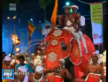 Show de exceptie in Sri Lanka. Pictati cu simboluri traditionale si imbracati in straie colorate, 28 de elefanti au mers pe strazile centrale - VIDEO