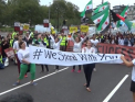 Peste 20 de mii de oameni au iesit pe strazile din Londra pentru a apara drepturile refugiatilor: "suntem alaturi de voi" - VIDEO