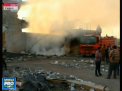 Circa 18 camioane care transportau ajutor umanitar au fost lovite de rachete, in apropiere de orasul Alep: Nu se stie deocamdata cine a comis atacul - VIDEO