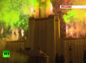 Moscova a prins viata. Spectacol inedit: imagini tridimensionale sunt proiectate pe fatadele celor mai cunoscute cladiri - VIDEO