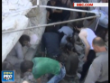 Imagini dramatice in Siria, in urma unui bombardament in orasul Alep. Aproape 30 de civili au murit: O fetita de doar cinci ani a fost scoasa de sub ruine - VIDEO 