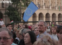 Miting in sustinerea imigrantilor. Mii de oameni au manifestat in fata parlamentului de la Budapesta - VIDEO