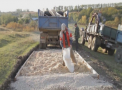 Asa arata filtrele sanitare din satele afectate de pesta porcina. Toti cei care vor sa iasa sau sa intre in cele doua localitati trebuie sa treaca pe asa ceva - VIDEO