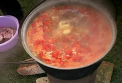 Festival culinar la Nimoreni. Vedeta a fost pestele pregatit dupa retete traditionale: oamenii au facut coada la ceaunul cu zeama de peste si nu a lipsit nici muzica si dansurile - VIDEO