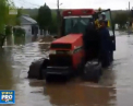 Inundatii in Galati. Mai multe gospodarii au fost acoperite de apa- VIDEO