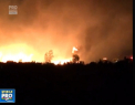 Uraganul Matthew creeaza probleme. In jur de 70 de locuinte au fost evacuate din cauza incendiilor de vegetatie din orasul Carson - VIDEO