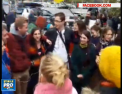 O parte din tinerii care au organizat ieri un mars al unirii la Bucuresti, au innoptat in centrul orasului. In jur de o suta de tineri si-au instalat corturi - VIDEO 