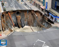 E usor sa strici, sa repari e mai greu, nu si pentru japonezi. Groapa uriasa, aparuta saptamana trecuta la o intersectie a fost reparata in cateva zile - VIDEO