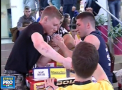 Gala muschilor, la Chisinau. Zeci de barbati si femei au facut show, astazi, la un campionat de armwrestling. EI sunt campionii la categoria absolut - VIDEO