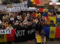 Diaspora a organizat un "Protest Global: Aflati la sute de km distanta unii fata de altii, moldovenii de peste hotare au avut aceleasi revendicari: "dati-ne inapoi dreptul la vot" - VIDEO