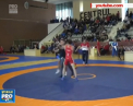 Sange fierbinte. Doi luptatori de greco-romane, din Rusia si Georgia, au incheiat duelul cu un conflict. Colegii de echipa si antrenorii au iesit pe saltea si au pornit o incaierare generala - VIDEO
