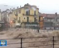 Nordul Italiei se confrunta cu inundatii de proportii. Cele mai afectate regiuni sunt Liguria si Piemont, unde un rau a iesit din  matca - VIDEO