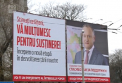 Igor Dodon, despre panourile pe care apare multumind alegatorilor pentru victorie - VIDEO