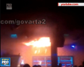 O petrecere intr-un club de noapte din orasul Lvov, Ucraina s-ar fi putut incheia tragic. Incaperea, in care se aflau peste 200 de oameni, a fost cuprinsa de flacari - VIDEO