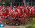 Sute de Mosi au lasat tarile friguroase si au mers in Australia, unde acum este vara. Pe o vreme calduroasa, acestia au organizat un maraton - VIDEO