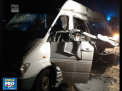 Accident teribil in Ucraina. Cinci pasageri ai unui microbuz au murit dupa ce vehiculul a fost lovit de o remorca - VIDEO 