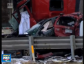 Ninsorile si poleiul au provocat doua accidente in lant in Statele Unite. 50 de vehicule, implicate intr-un carambol, iar alte 40 de masini s-au lovit in lant in Michigan - VIDEO