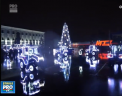 Sase tractoare au facut spectacol la Minsk, in acorduri de vals si tango: Sincronizarea a fost perfecta - VIDEO