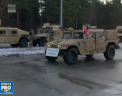 Tehnica militara si soldatii americani sunt tot mai aproape de frontiera rusa. Dupa ce au strabatut Germania, vehiculele de lupta au ajuns in Polonia - VIDEO
