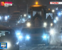 Dupa cateva zile fara ninsori, Moscova a fost acoperita, din nou, de zapada. Circulatia pe strazi a fost ingreunata - VIDEO
