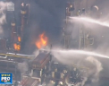 Incendiu urias in Japonia. O rafinarie petroliera a luat foc, iar flacarile s-a extins rapid - VIDEO