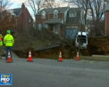 Incident cu urmari grave, intr-o localitate din Pennsylvania. Oamenii s-au trezit cu o groapa imensa, in apropiere de casa lor - VIDEO