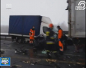 Carambol pe o autostrada din Polonia. In jur de 70 de masini au fost implicate intr-un accident - VIDEO