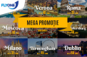 Mega Promotie Fly One! Zboara de la doar 35 euro spre Europa si Rusia!