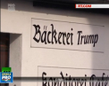 Pentru desert il avem pe Donald Trump. La o mica brutarie din Germania, gasesti tot felul de prajituri cu chipul liderului american - VIDEO