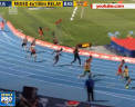Usain Bolt face show in Australia. Multiplul campion olimpic a strans o echipa de vedete ale atletismului si a castigat cursa de 4x100 de metri mixt - VIDEO