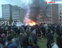 Proteste violente la Paris. Totul s-a lasat cu magazine devastate, masini incendiate si confruntari cu politia - VIDEO