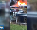 Un incendiu puternic a izbucnit intr-un  bloc de locuit din orasul Oxford, Marea Britanie. Patru apartamente au fost facute scrum - VIDEO