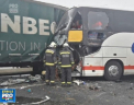 Accident cumplit pe o autostrada din Ungaria, in apropiere de granita cu Romania. Mai multe vehicule s-au ciocnit in lant - VIDEO