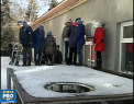 S-au dus cu sania pe lac, iar la un moment dat, gheata s-a spart: Scenariul pus la cale pentru ca cativa elevi din capitala sa invete cum sa actioneze - VIDEO