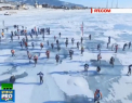 3 zile pe lacul Baikal. Zeci de curajosi din Rusia si Danemarca au indurat frigul si au participat la intreceri pe gheata - VIDEO