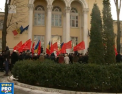 Socialistii au cerut demisia Ruxandei Glavan in fata ministerului sanatatii, unde au protestat fata de scumpirea serviciilor medicale - VIDEO